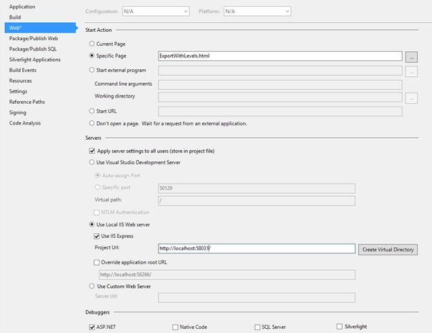 Use local IIS server